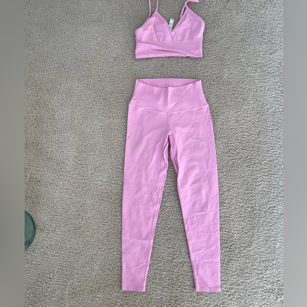 ALO Yoga Pink High-Waist Leggings